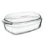 Orion Szklany naczynie żaroodporne z pokrywką, prostokątne, 32,5 x 20 x 13 cm