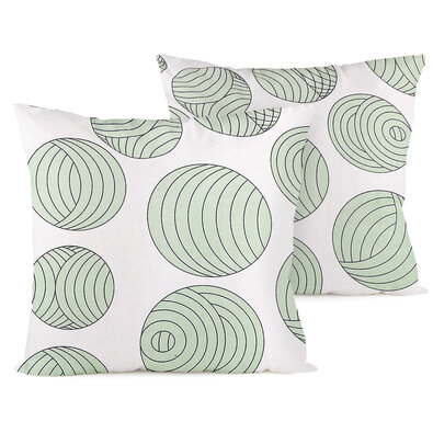 4Home Flanel prevleka za blazino Geometry, 40 x 40cm, komplet 2 kos