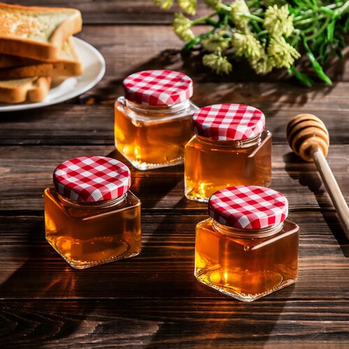 EH Súprava zaváracích pohárov 75 ml, 4 ks