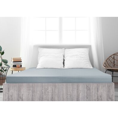 Cearșaf de pat jersey 4Home Ideal gri, 90 x 200 cm