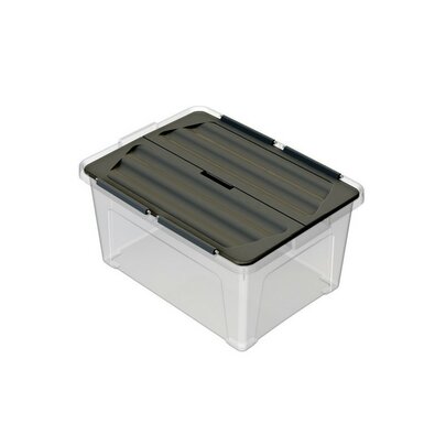 Multibox cu capac fix Eco 30 l, capac negru