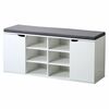 Raft pentru pantofi cu scaun Kesper 15918, alb,