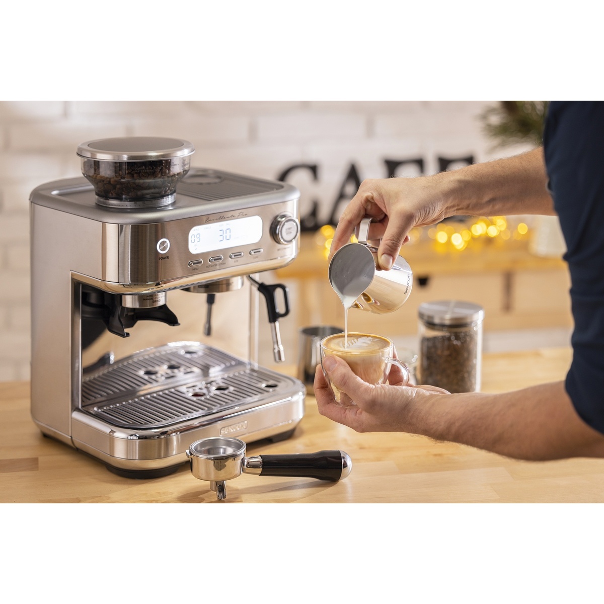 Sencor SES 6050SS espresso kávovar, stříbrná - thumb (20)