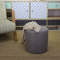 Taburet Silindir Puf Brown