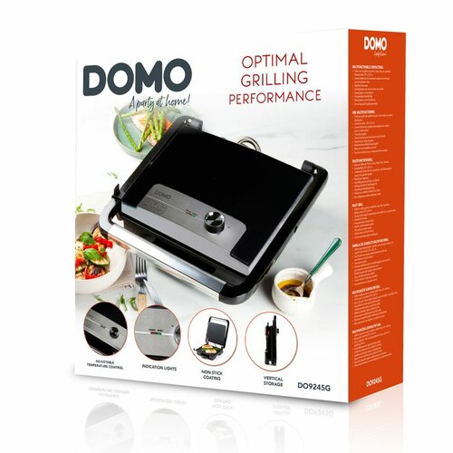 DOMO DO9245G Cool Touch panini kontakt grillsütő