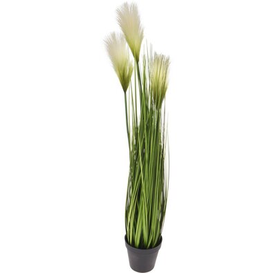 Mű díszfű virágtartóban, zöld, 85 cm