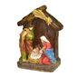 Scenă de Betleem cu iluminare, 11,5 x 14,5 x 6 cm, polyresin