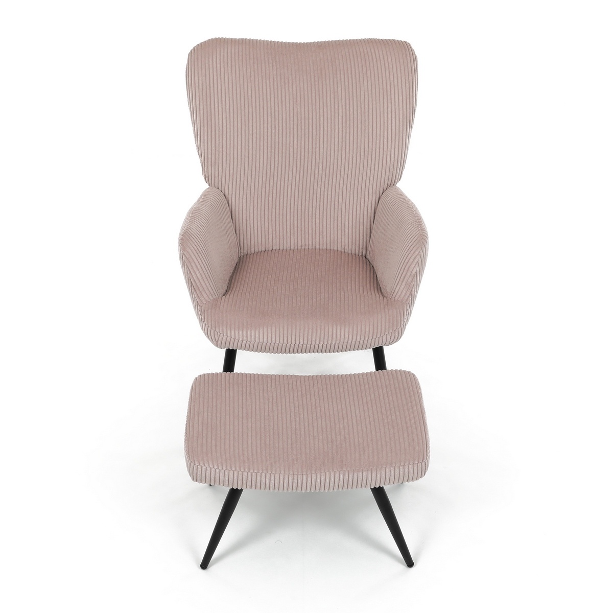 Relaxačné kreslo s podnožkou L7285 PINK6, ružové