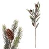 Sztuczna gałązka świerkowa z szyszkami, zielony, 20 x 70 cm