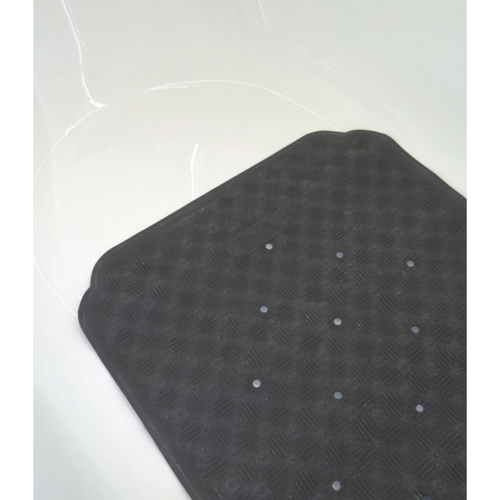 Spirella Anti-Rutsch-Badewannenmatte RUBY, dunkelgrau, 70 x 40 cm