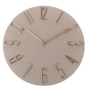 Zegar ścienny Berry beige, śr. 30,5 cm, plastik