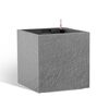 Ghiveci cu auto-udare Flower Lover CubicoStone Grey, 33 cm