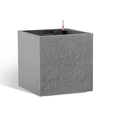 Flower Lover Samozavlažovací květináč Cubico Stonešedá, 33 cm