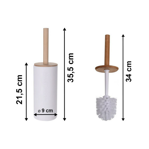 WC-Bürste mit Bambus Alta, 9 x 21,5 cm