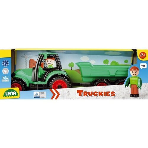 Lena Traktor z przyczepą Truckies, 32 cm