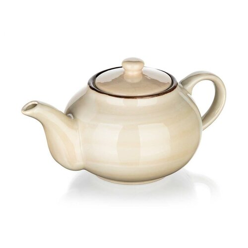 Ceainic din ceramică Banquet PALAS, 1,2 l, crem