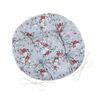 Bellatex Sitzkissen DITA rund gesteppt Blume grau, 40cm