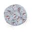 Bellatex Sitzkissen DITA rund gesteppt Blume grau, 40cm