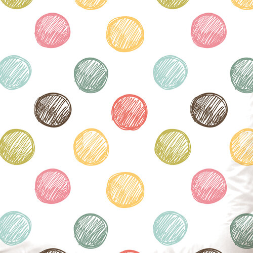 Pamut ágyneműhuzat Color Dots, 140 x 200 cm, 70 x 90 cm