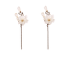 Set de flori Magnolia, 2 buc., alb, 65 cm