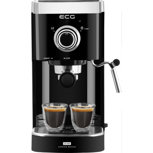 Espressor manual ECG ESP 20301 Black,1,25 l, negru