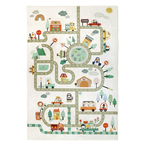 Bellatex Kinderstück Teppich Verkehrsspielplatz, 100 x 150 cm