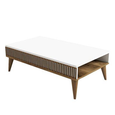 Couchtisch Mila White and Walnut