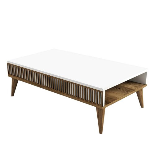 Mila White and Walnut dohányzóasztal