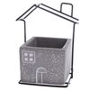 Бетонне кашпо для квіткового горщика House сірий, 11 x 14 x 8,7 см