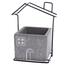 Бетонне кашпо для квіткового горщика House сірий, 11 x 14 x 8,7 см