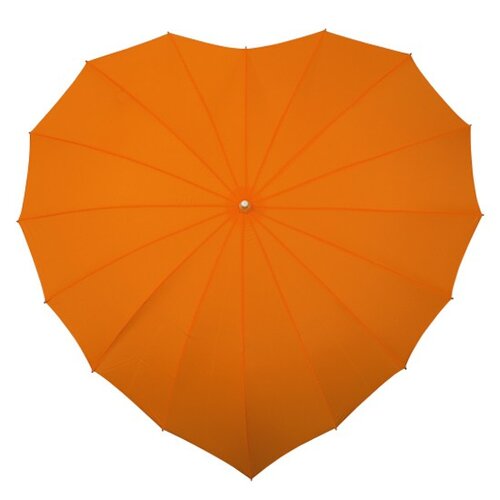 Dámský holový deštník srdce Heart oranžová