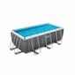 Bestway Obdĺžnikový nadzemný bazén Power Steel s kartušovou filtráciou a schodíkmi