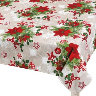 Față de masă Bellatex Poinsettia roșu , 70 x 70 cm