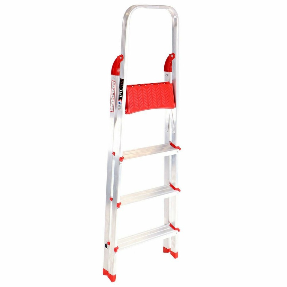 Obrázok Schůdky hliníkové skládací ALU STEPS 4, 4 stupně, nejvyšší schůdek 83 cm, nosnost 120 kg