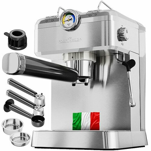 ProfiCook ES-KA 1267 2 az 1-ben karoseszpresszógép, 20 BAR