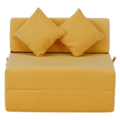 Scaun pliant/saltea PELOS, galben