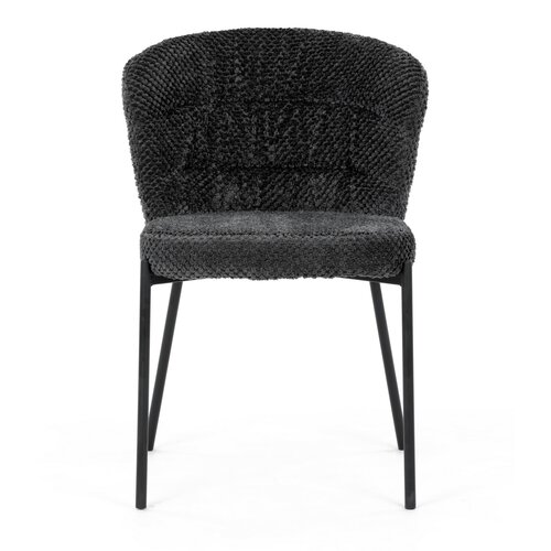 Krzesło do jadalni Bouclé CT-W1077 GREY2, ciemnoszary