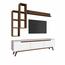 TV-Möbel Mia Walnut and White