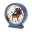 Zegar stołowy dla dzieci, Tygrys, niebieski, śr. 15 cm