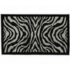 Cawö Frottier kúpeľňová predložka Zebra čierna, 60 x 100 cm