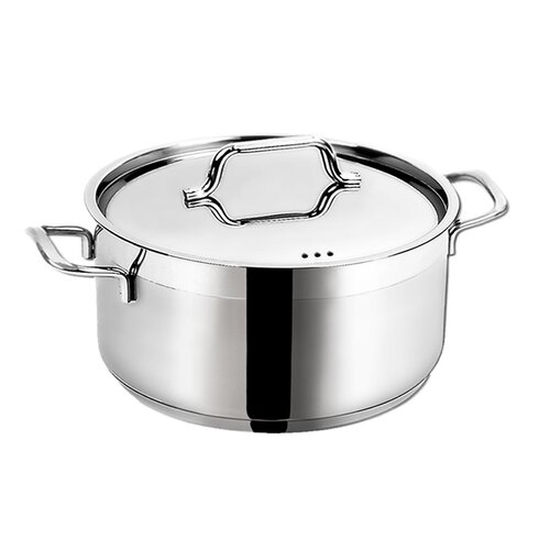 Orion Edelstahlkasserolle mit Deckel Anett 7,1 l