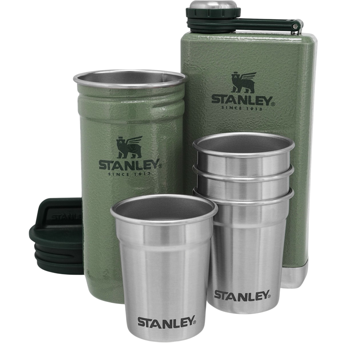 Zestaw upominkowy Stanley Adventure serieskolba/butelka 250 ml + shoty 4 szt. zielony