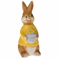 Керамічний зайчик з яйцями Bunny, 10,5 x 21 x 9 см