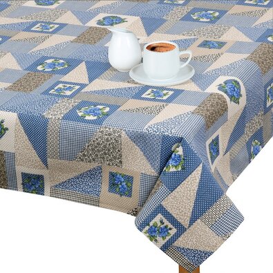 Bellatex Скатертина EMA Patchwork синій, 70 x 70 см