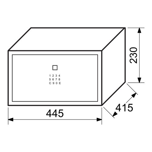 Richter RS.23.LUX.FIN Széf elektronikusujjlenyomat-zárral