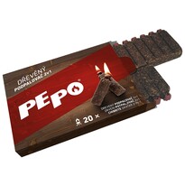 PE-PO Dřevěný podpalovač 2v1