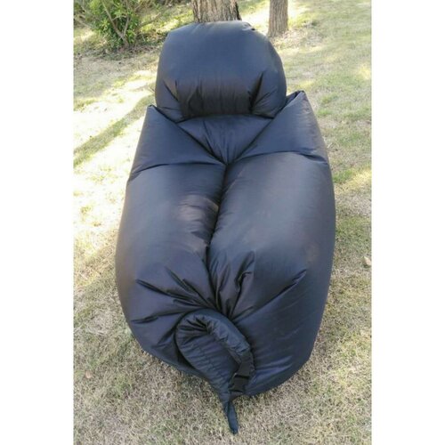Dmuchany worek do siedzenia Lazy Bag, czarny