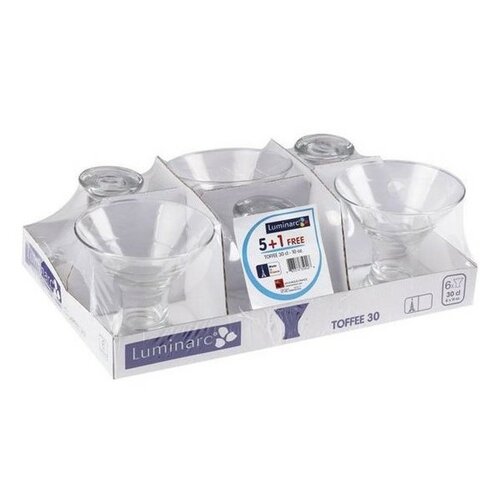 Luminarc 6dílná sada pohárů na zmrzlinu Toffee, 300 ml