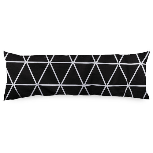 4Home Poszewka na poduszkę Mąż zastępczy Galaxy  czarno-biały, 45 x 120 cm