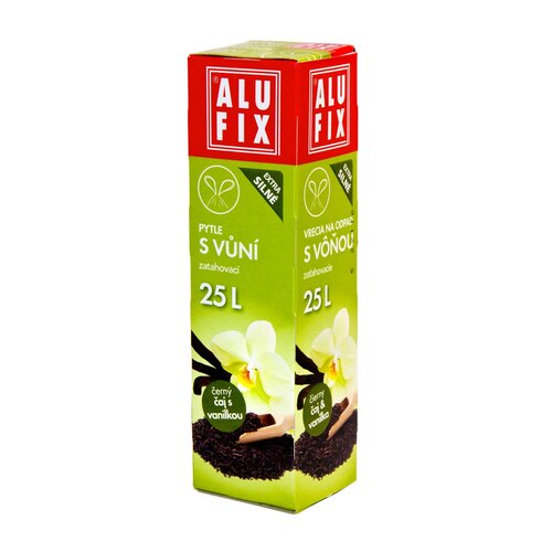 Alufix Vrecia na odpad s vôňou čierny čaj s  vanilkou, 25 l